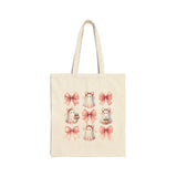 Coquette Bow Halloween Tote Bag| Cute Pink Ghost Halloween Canvas Tote| Trick or Treat Goodie Gift Bag| Kids Trendy Candy Basket| Kid Gift