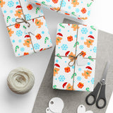 Gingerbread Cartoon Christmas Wrapping Paper for Kids - Fun & Festive Holiday Gift Wrap
