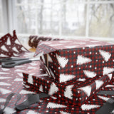 Buffalo Plaid Christmas Tree Wrapping Paper - Festive Holiday Gift Wrap Roll