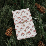 Retro Peace Santa Wrapping Paper – Groovy Holiday Gift Wrap with Retro Charm