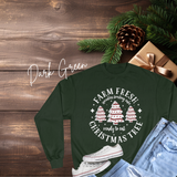Farm Fresh Christmas Trees Sweatshirt | Champion Holiday Crewneck | Christmas Tree Graphic Sweater | Cozy Holiday Gift Idea