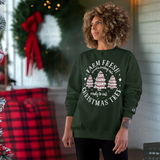 Farm Fresh Christmas Trees Sweatshirt | Champion Holiday Crewneck | Christmas Tree Graphic Sweater | Cozy Holiday Gift Idea