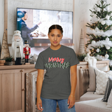 Merry Christmas T-Shirt | Comfort Colors Faux 3D Script Tee | Simple Holiday Shirt | Festive Christmas Top | Cozy Xmas Gift Idea