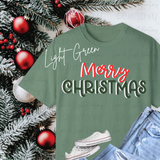Merry Christmas T-Shirt | Comfort Colors Faux 3D Script Tee | Simple Holiday Shirt | Festive Christmas Top | Cozy Xmas Gift Idea