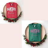 Santa's Favorite Teacher Shirt - Bella Canvas Christmas Tee for Teachers - Holiday Gift for Educators - Cute Teacher Christmas Shirt