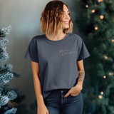 Jesus Is the Reason T-Shirt | Comfort Colors Christmas Tee | Watercolor Pastel Santa & Baby Jesus | Faith-Based Holiday Gift Idea