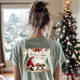 Jesus Is the Reason T-Shirt | Comfort Colors Christmas Tee | Watercolor Pastel Santa & Baby Jesus | Faith-Based Holiday Gift Idea