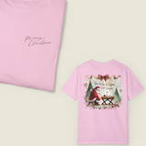 Jesus Is the Reason T-Shirt | Comfort Colors Christmas Tee | Watercolor Pastel Santa & Baby Jesus | Faith-Based Holiday Gift Idea