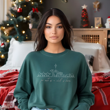 For Unto Us a Child is Born Nativity Sweatshirt | Comfort Colors Christmas Crewneck | Religious Holiday Sweater | Christian Gift Idea