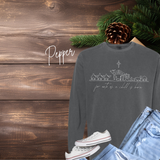 For Unto Us a Child is Born Nativity Sweatshirt | Comfort Colors Christmas Crewneck | Religious Holiday Sweater | Christian Gift Idea