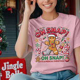 Oh Snap Medical Christmas Shirt | Nurse Gingerbread Comfort Colors T-Shirt | Funny Holiday Tee for Nurses | Medical Christmas Gift Idea