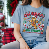 Oh Snap Medical Christmas Shirt | Nurse Gingerbread Comfort Colors T-Shirt | Funny Holiday Tee for Nurses | Medical Christmas Gift Idea