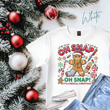 Oh Snap Medical Christmas Shirt | Nurse Gingerbread Comfort Colors T-Shirt | Funny Holiday Tee for Nurses | Medical Christmas Gift Idea