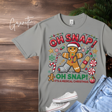 Oh Snap Medical Christmas Shirt | Nurse Gingerbread Comfort Colors T-Shirt | Funny Holiday Tee for Nurses | Medical Christmas Gift Idea