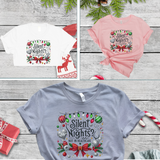 Silent Nights? Not in Healthcare Shirt | Nurse Christmas T-Shirt | Festive Holiday Tee with Lights, Holly & Bow | Medical Field Gift Idea