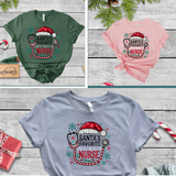 Santa's Favorite Nurse Shirt | Bella Canvas Christmas T-Shirt | Holiday Nurse Graphic Tee | Festive Gift for Nurses | Nurse Xmas Shirt
