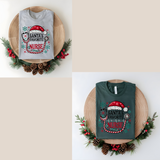Santa's Favorite Nurse Shirt | Bella Canvas Christmas T-Shirt | Holiday Nurse Graphic Tee | Festive Gift for Nurses | Nurse Xmas Shirt