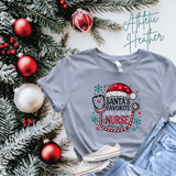 Santa's Favorite Nurse Shirt | Bella Canvas Christmas T-Shirt | Holiday Nurse Graphic Tee | Festive Gift for Nurses | Nurse Xmas Shirt