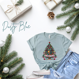 Tree-Mendous Teacher Shirt | Bella Canvas Christmas Tee | Teacher Supply Tree Design | Holiday Teacher Gift | Funny Christmas T-Shirt