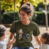 I Put The Boo in Boujee Ghost Shirt| Coquette Bow Halloween T-Shirt| Spooky Season Tee| Halloween Mama Shirt| Fall Shirt| Cute Ghost T-shirt