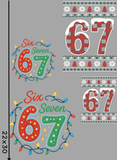 6 7 Christmas Pre Made Gang Sheet