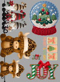 Faux Yarn Christmas Pre Made Gang Sheet