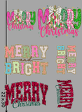 Sparkly Christmas Pre Made Gang Sheet