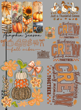 Thanksgiving and Fall Pre Made Gang Sheet 1