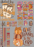 Thanksgiving/Fall Pre Made Gang Sheet 2