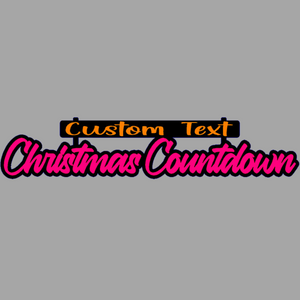 Personalized Christmas Countdown
