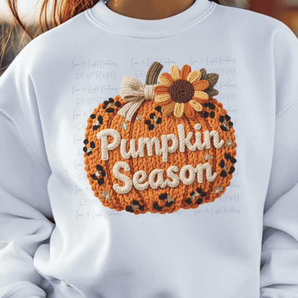 Faux Yarn Pumpkin Season Pumpkin