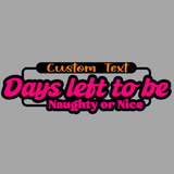 Personalized Christmas Countdown