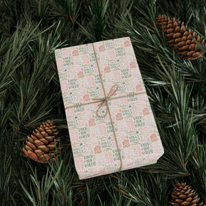 Pastel Noel Christmas Wrapping Paper – Soft & Elegant Holiday Gift Wrap