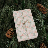 Pastel Noel Christmas Wrapping Paper – Soft & Elegant Holiday Gift Wrap