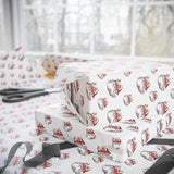Retro Peace Santa Wrapping Paper – Groovy Holiday Gift Wrap with Retro Charm