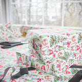 Pastel Pink Gnome Christmas Wrapping Paper - Whimsical Holiday Gift Wrap