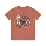 I Put The Boo in Boujee Ghost Shirt| Coquette Bow Halloween T-Shirt| Spooky Season Tee| Halloween Mama Shirt| Fall Shirt| Cute Ghost T-shirt