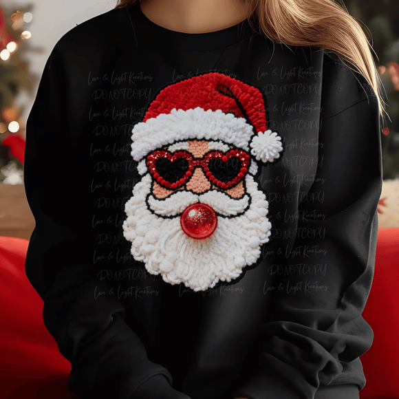 Faux Yarn Santa Bubblegum