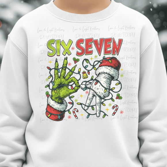 Christmas Green Who and Santa 6 7 Meme