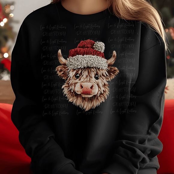 Faux Yarn Light Brown Highland Cow