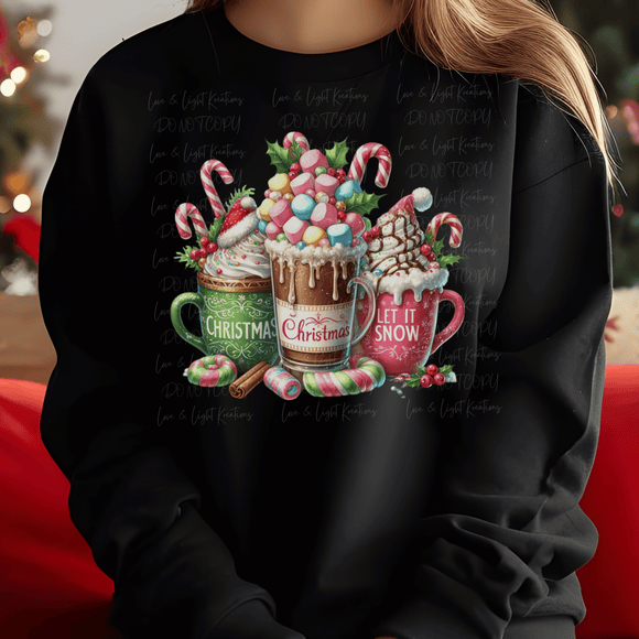 Candy Cane Hot Chocolates