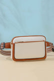 PU Leather Rectangle Crossbody Bag