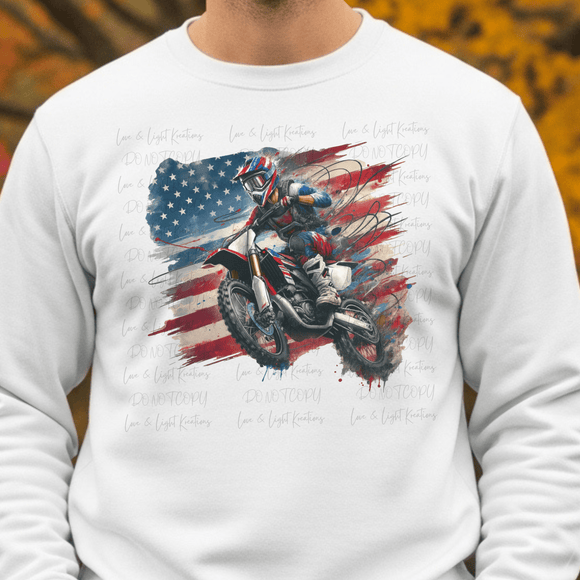 American Flag Dirt Bike