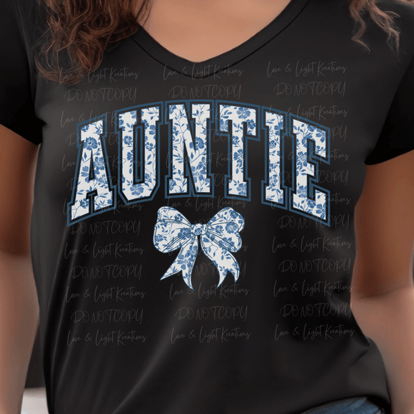 Auntie Coquette Bow Blue