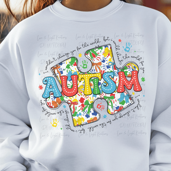 Autism Puzzle Piece Colorful