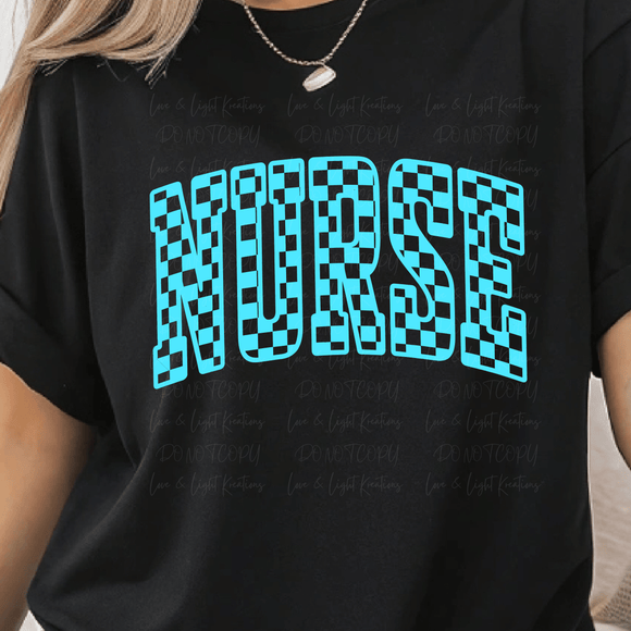 Blue Checkered Nurse