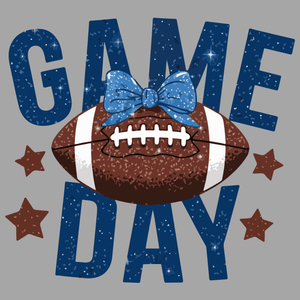 Blue Glitter Game Day