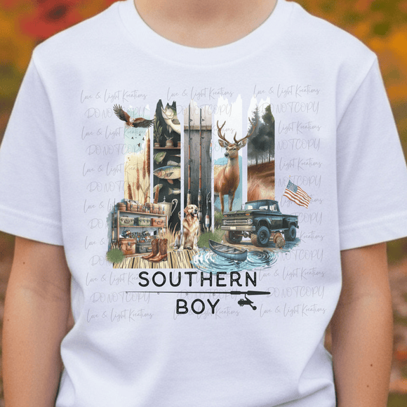 Brush Stroke Southern Boy Elements