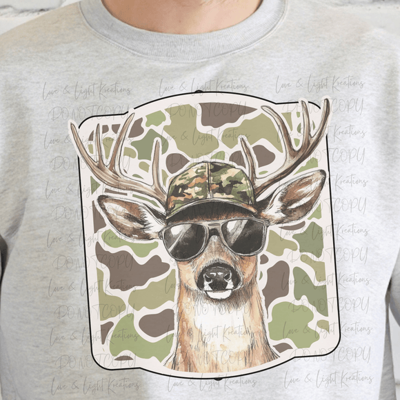 Camo Deer Head