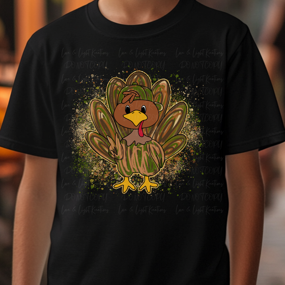 Camo Doodle Turkey